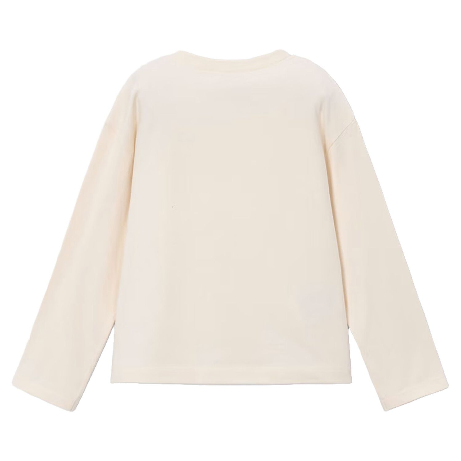 Girls Ivory Teddy Bear Long Sleeve Top, 2, hi-res