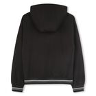 توب اولاد هودى بسحاب بالشعار باللون الاسود , 1, hi-res