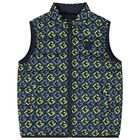 Boys Navy Blue Logo Reversible Gilet, 1, hi-res