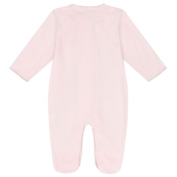 Baby Girls Pink Teddy Bear Babygrow