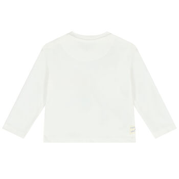 Younger Boys Ivory Squirrel Long Sleeve Top