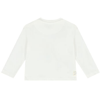 Younger Boys Ivory Squirrel Long Sleeve Top