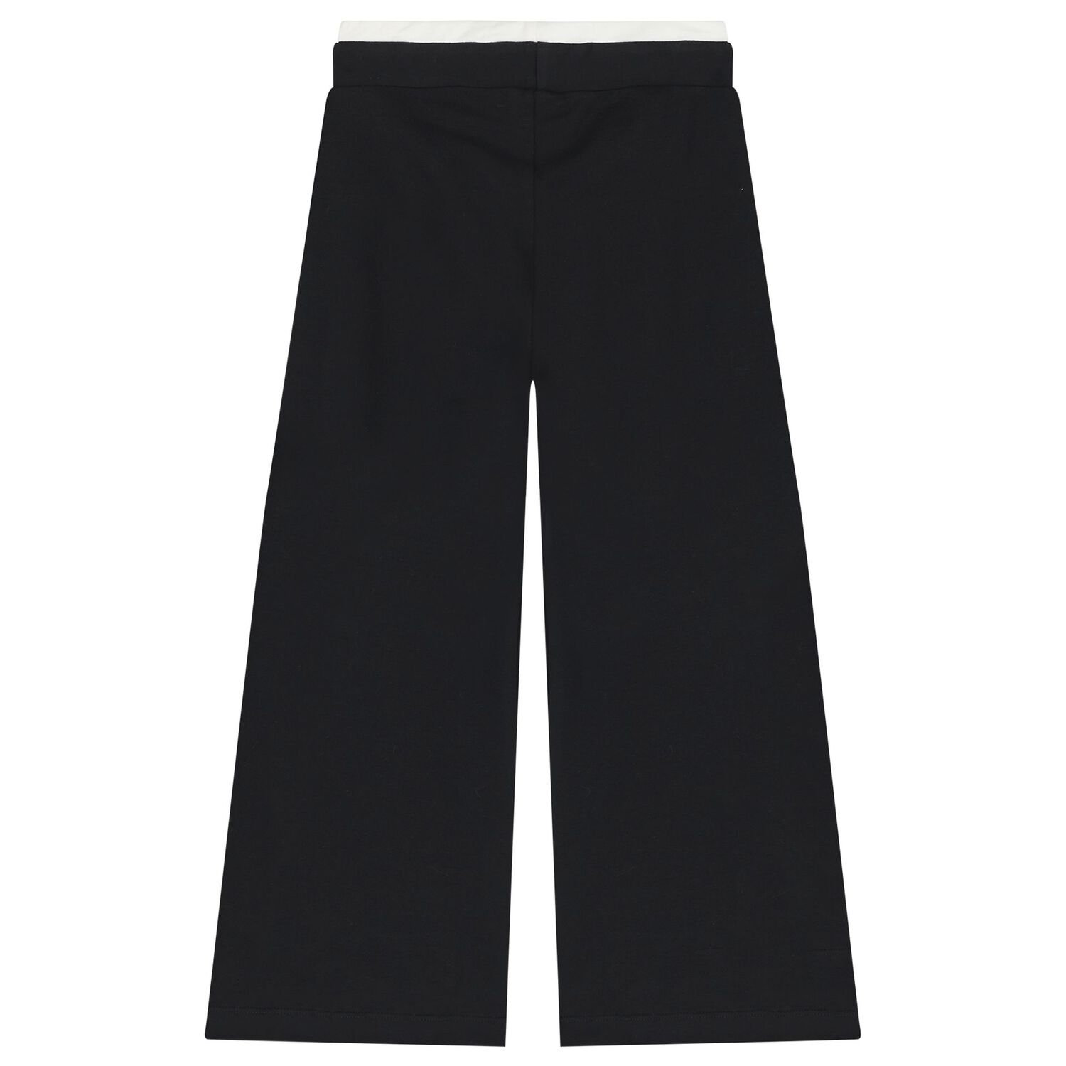 Girls Black Logo Trousers, 1, hi-res