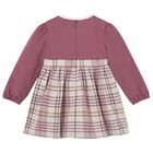 Younger Girls Red & Beige Plaid Dress, 2, hi-res