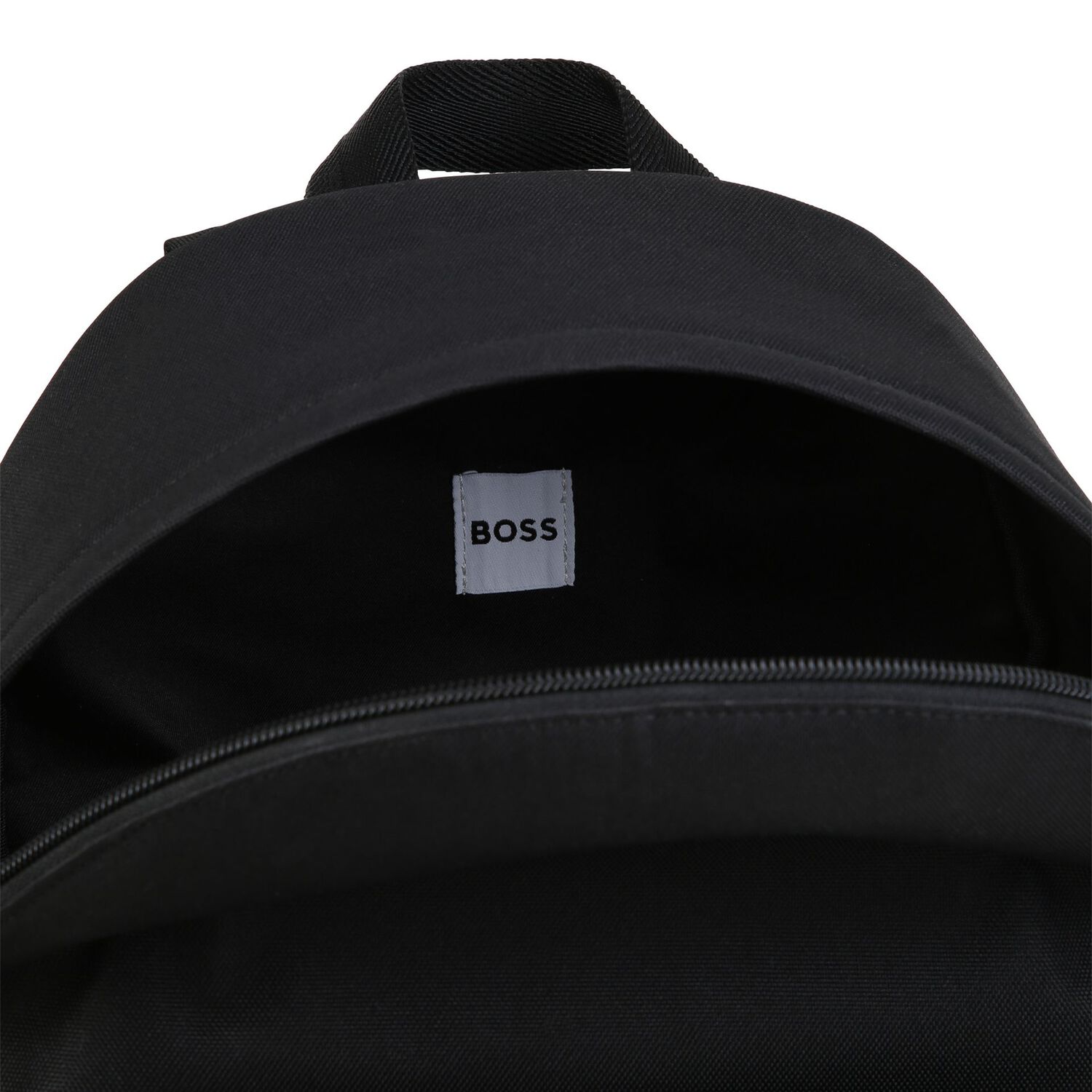 Boys Black Logo Backpack ( 42cm ), 1, hi-res