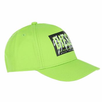Boys Neon Green Logo Cap