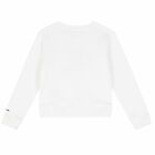 Girls White Logo Sweatshirt, 1, hi-res