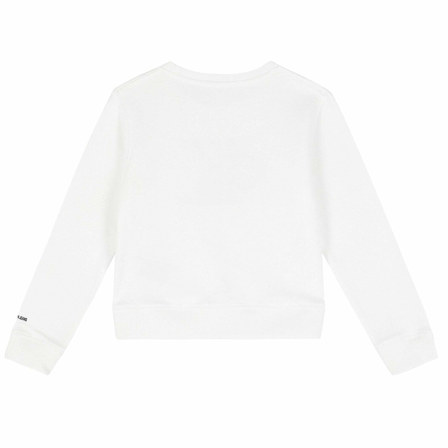 Girls White Logo Sweatshirt, 1, hi-res image number null