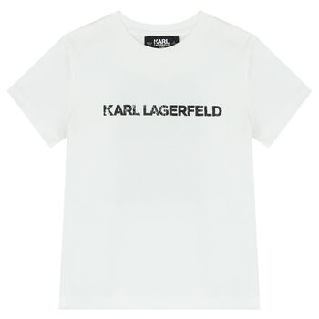 KARL LAGERFELD Boys Red Logo Sweatshirt | Junior Couture UK