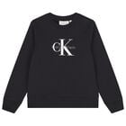 Black Logo Sweatshirt , 1, hi-res