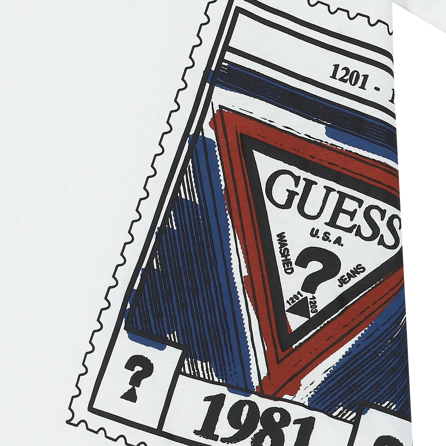 تيشيرت أولاد بالشعار باللون الأبيض, 3, hi-res