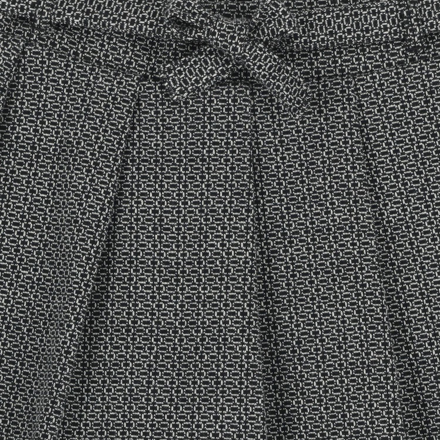 Girls Black & White Jacquard Skirt, 1, hi-res