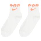 Girls White & Pink Logo Socks ( 6-Pack ), 1, hi-res