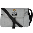 Grey Teddy Bear Logo Baby Changing Bag, 2, hi-res