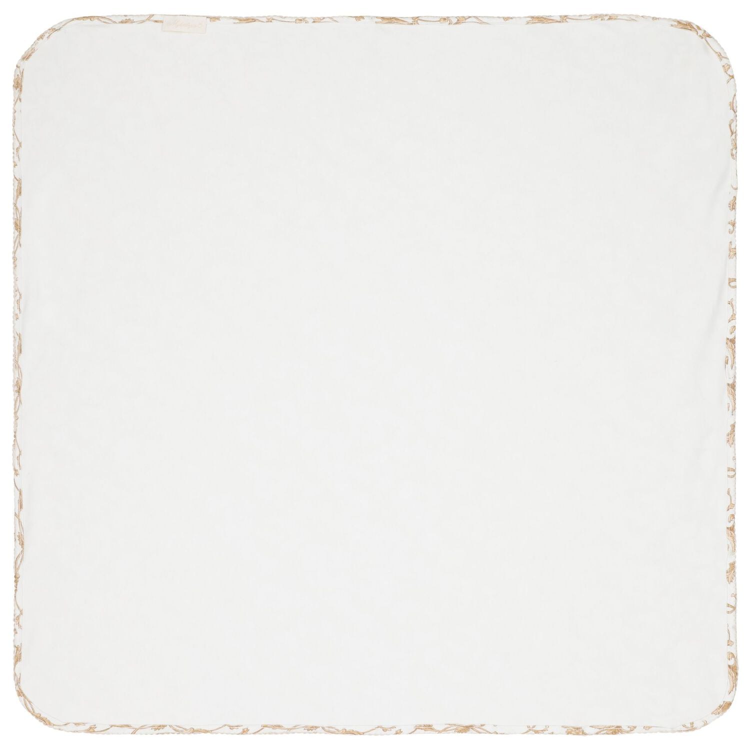 White & Gold Allure Baby Blanket, 1, hi-res