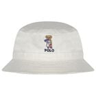 قبعة بولو دب باللون  عاجية للبنات, 1, hi-res