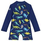 Younger Boys Blue Sun Suit, 1, hi-res