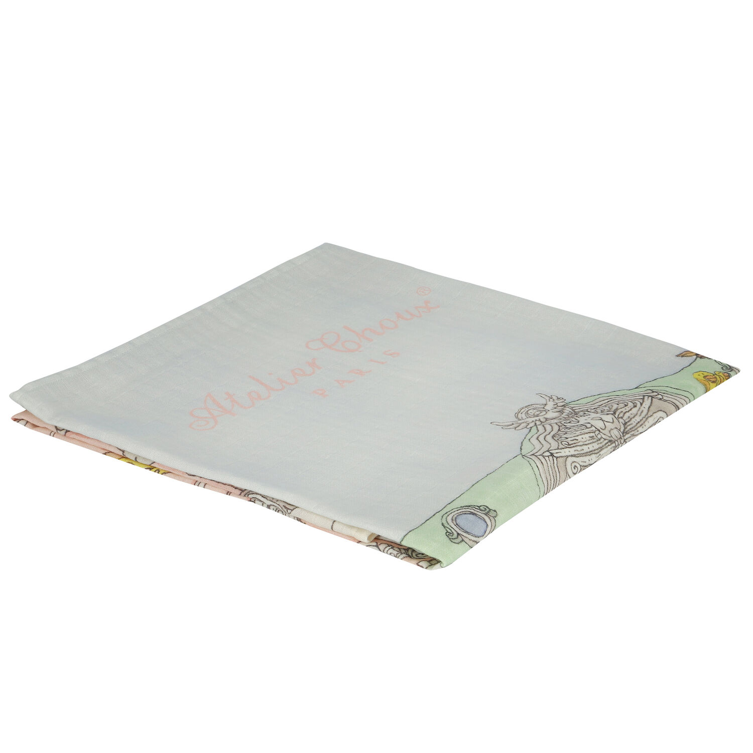 بطانية قماط باللون الأزرق والوردي للأطفال , 1, hi-res image number null