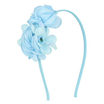 Girls Blue Flower Hairband