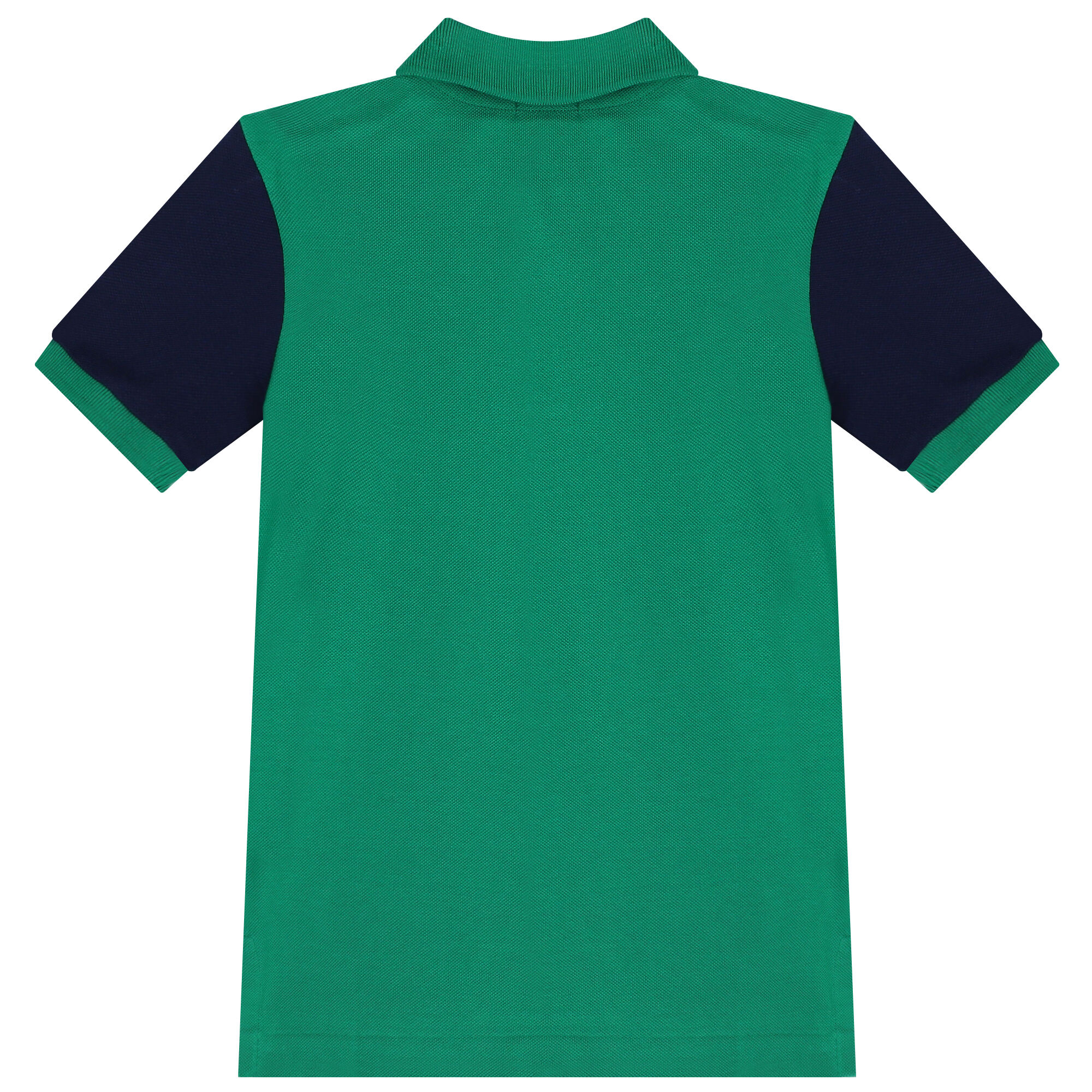 Ralph Lauren Boys Green Navy Blue Logo Polo Shirt Junior Couture USA
