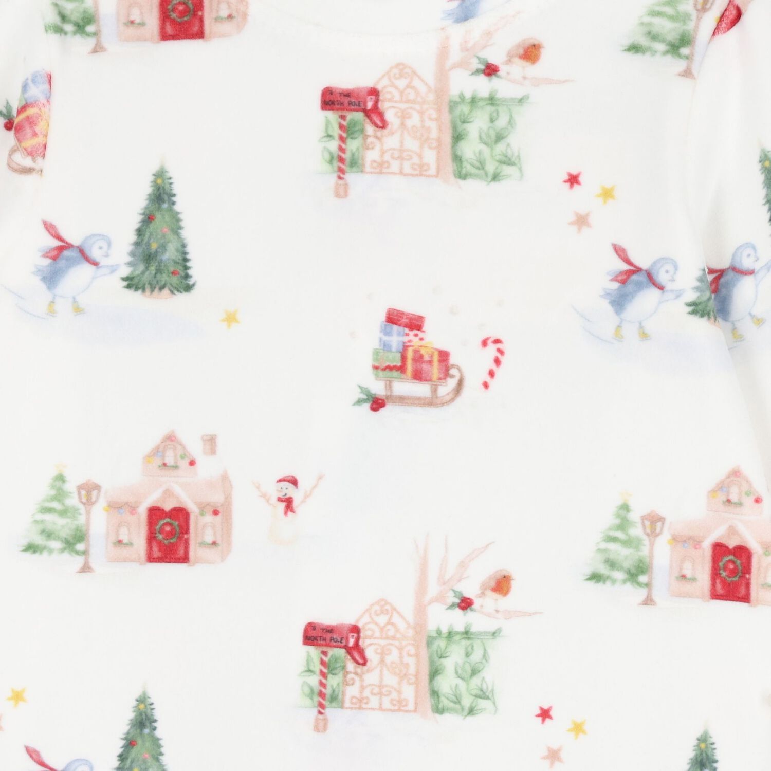 Baby Boys Ivory Christmas Babygrow, 1, hi-res image number null