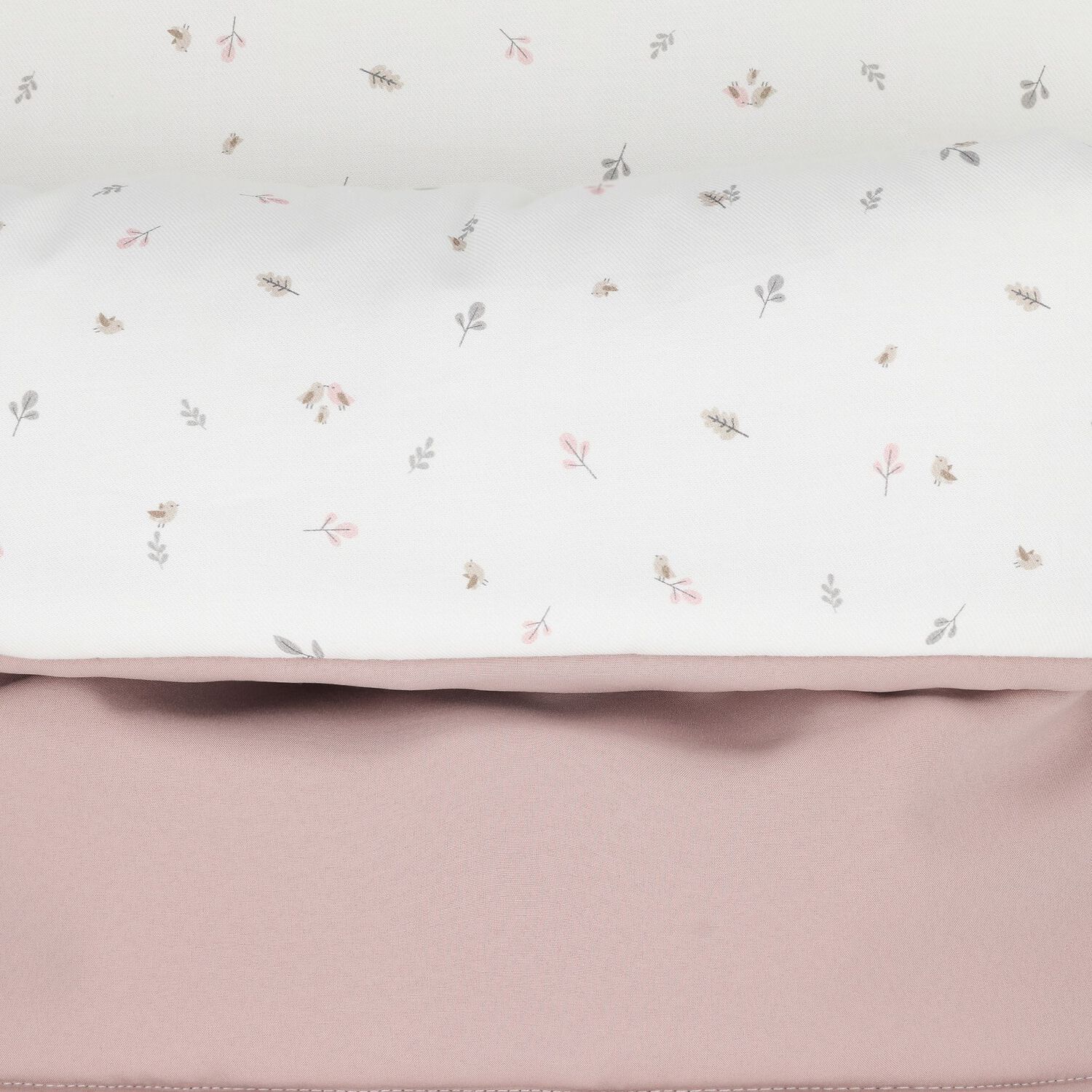 Baby Girls Ivory & Pink Logo Nest, 1, hi-res