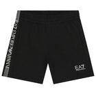 Boys Black Logo Shorts Set, 5, hi-res