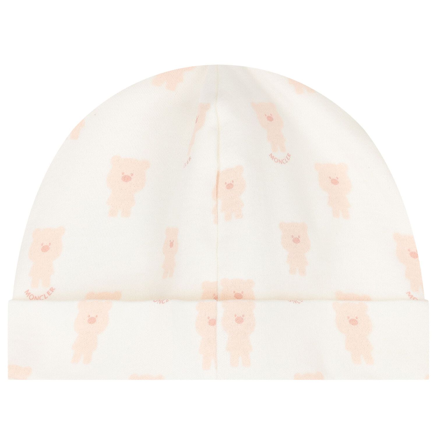 طقم ملابس أطفال بناتي باللون العاجي والوردي بشعار دب تيدي, 1, hi-res image number null