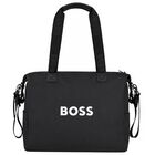 Black Logo Baby Changing Bag, 1, hi-res