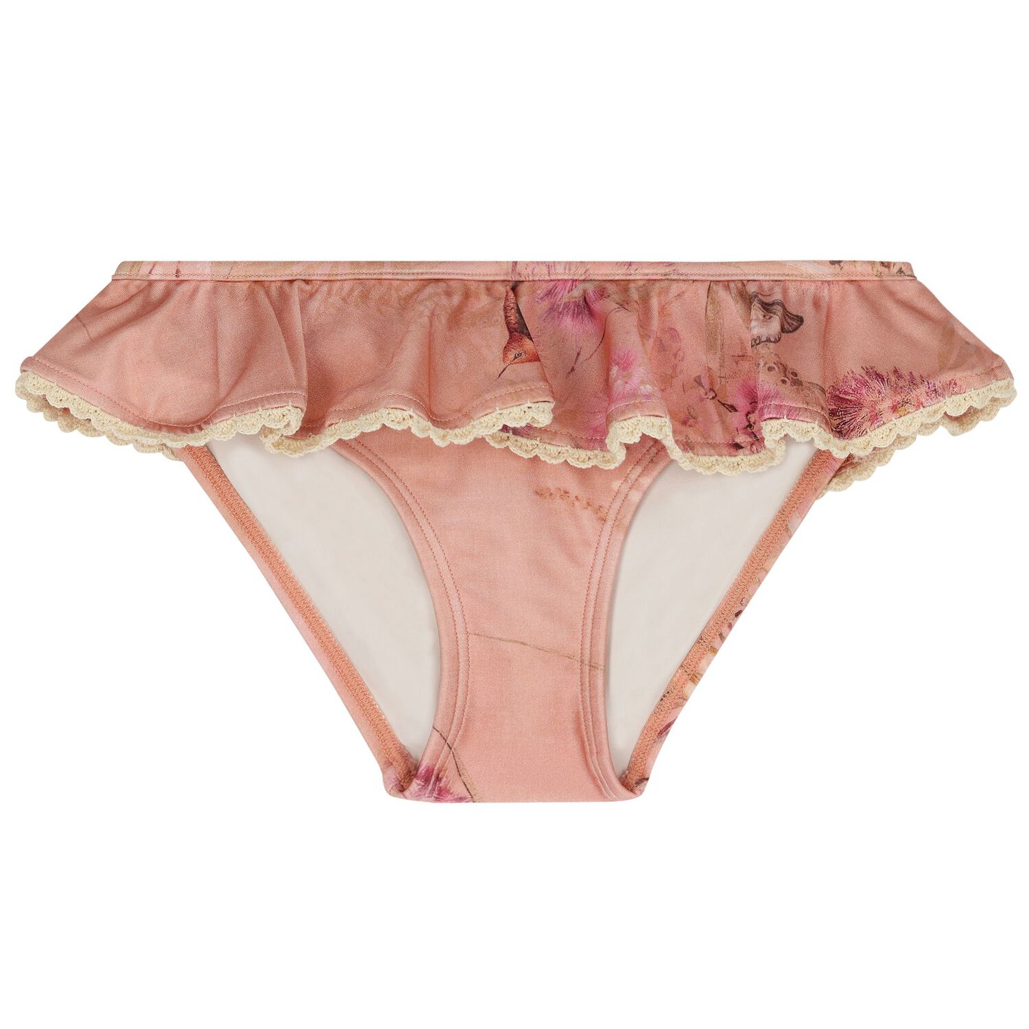 بيكيني الزهور الوردية للفتيات, 1, hi-res