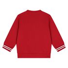 Younger Boys Red & Navy Blue Tracksuit, 2, hi-res