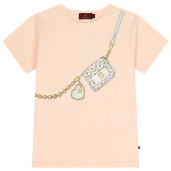 Girls Pink Bag T-Shirt