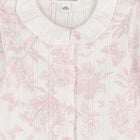 Baby Girls Pink & Ivory Toile De Jouy Babygrow Gift Set, 2, hi-res