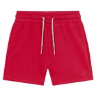 Younger Boys Red Shorts, 3, hi-res