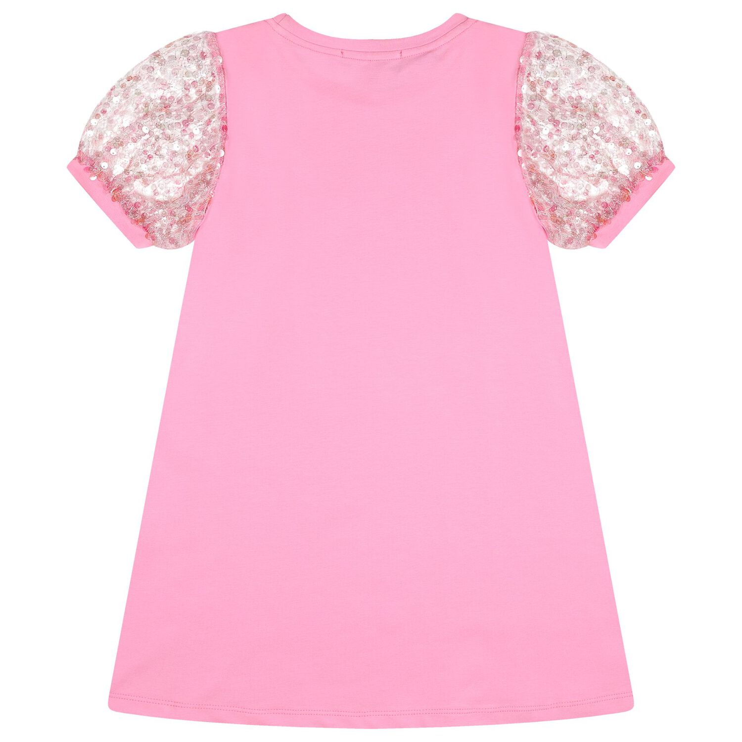 Girls Pink Sequin Bag Dress, 1, hi-res