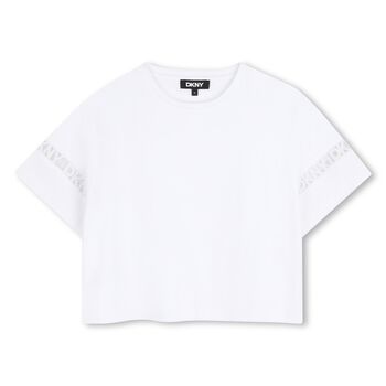 Girls White Logo T-Shirt