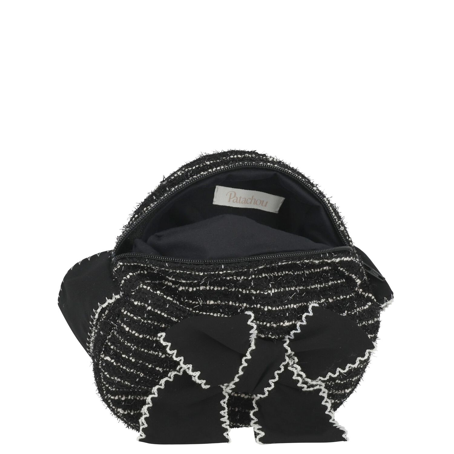 حقيبة يد تويد سوداء للبنات, 1, hi-res