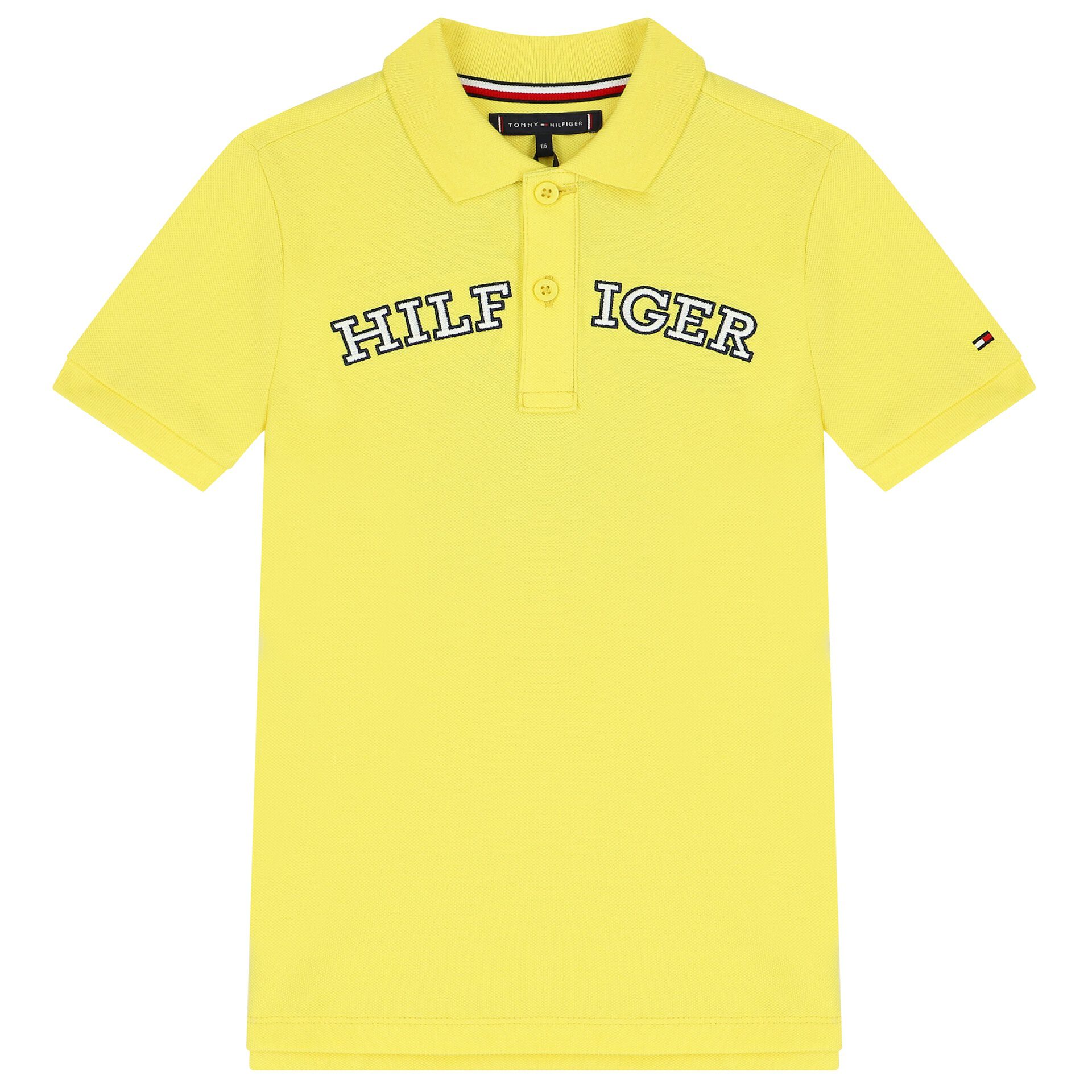 Tommy hilfiger yellow polo shirt store