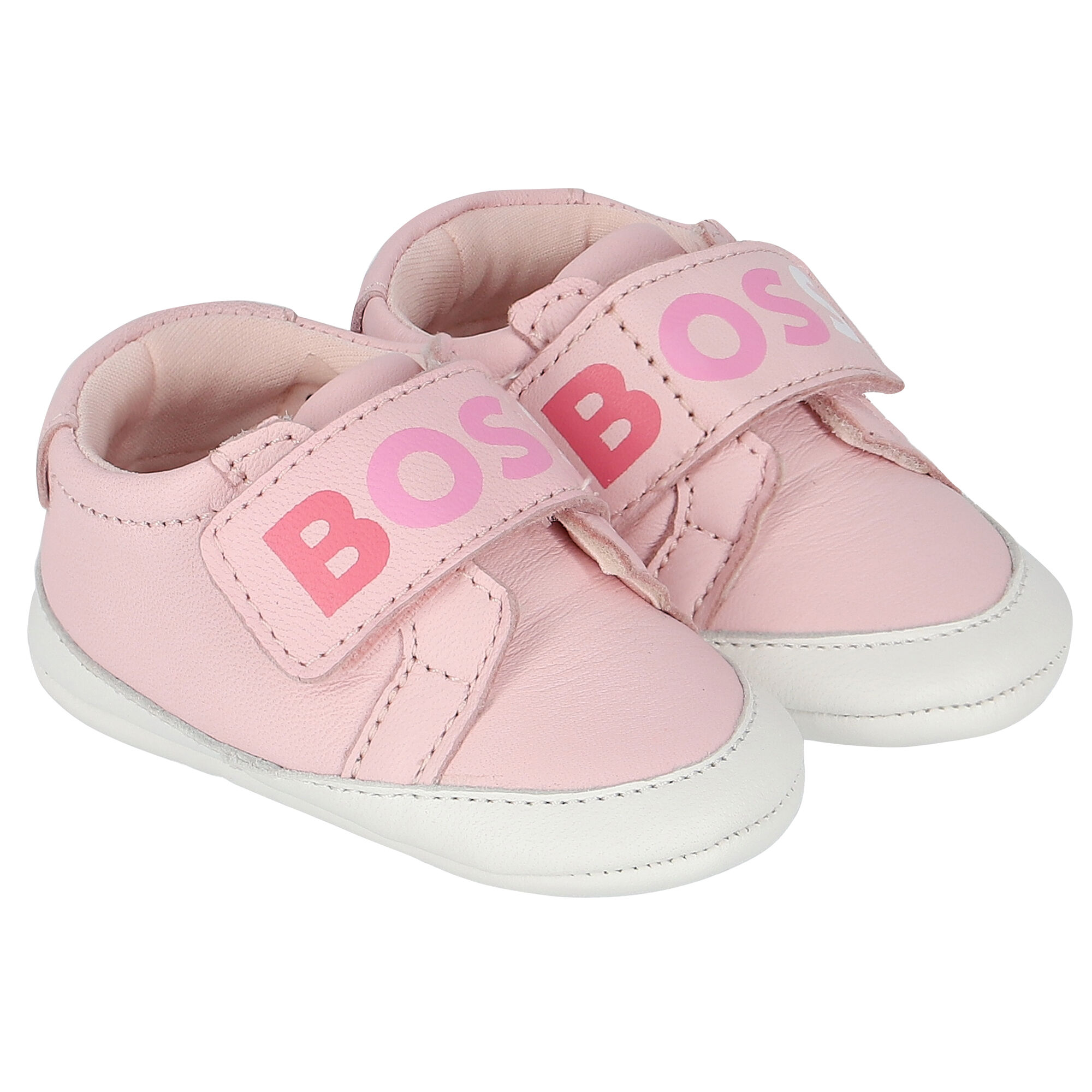BOSS Pink Logo Pre Walker Shoes Junior Couture Kuwait
