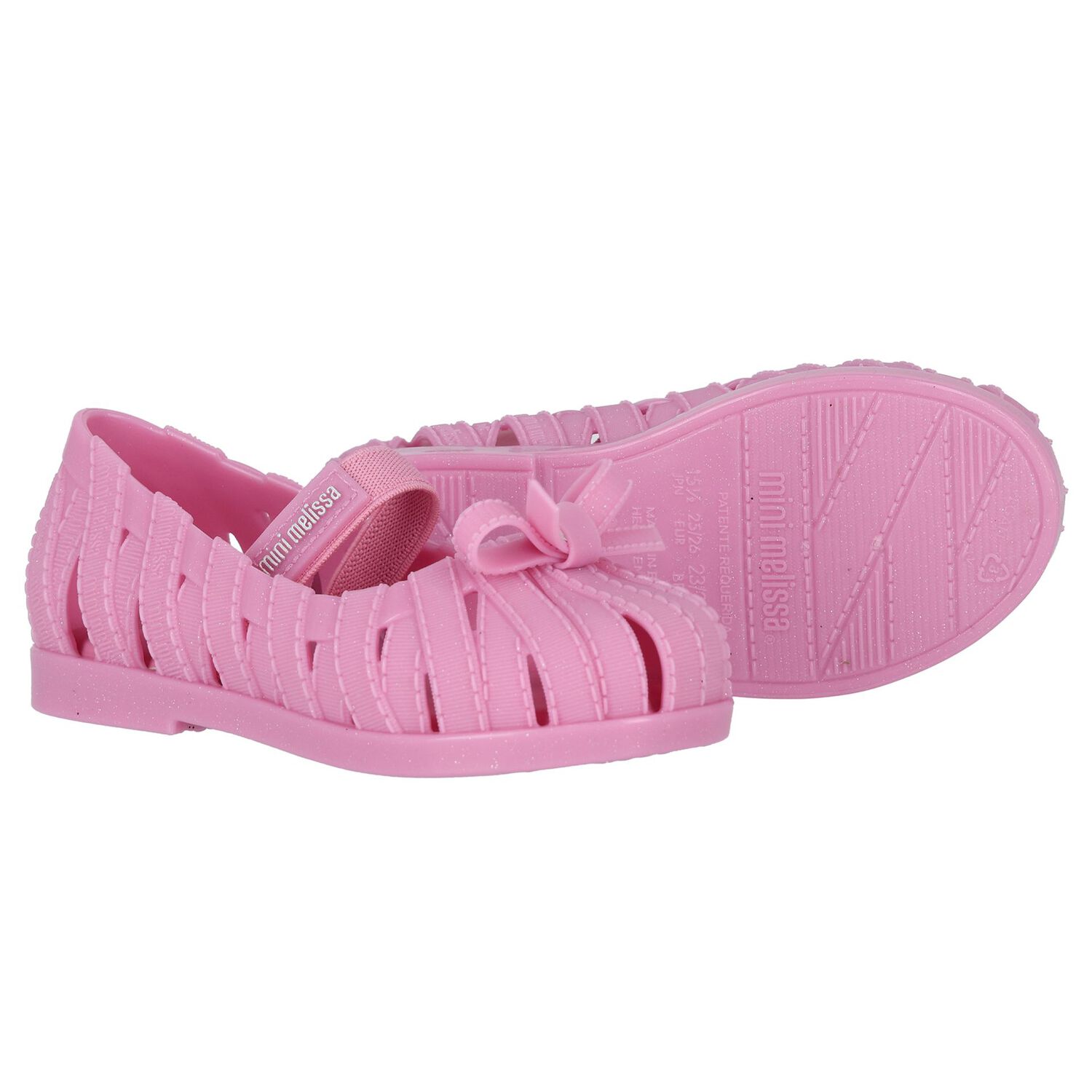 Younger Girls Pink Bow Shoes, 2, hi-res image number null