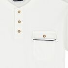 طقم شورت باللون الأبيض والكحلى للأولاد, 2, hi-res