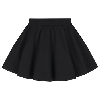 Girls Black Teddy Bear Skirt