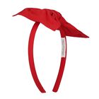 Girls Red Bow Headband, 1, hi-res