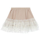 Girls Gold & Ivory Skirt, 1, hi-res