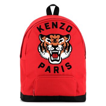 Red Tiger Logo Backpack