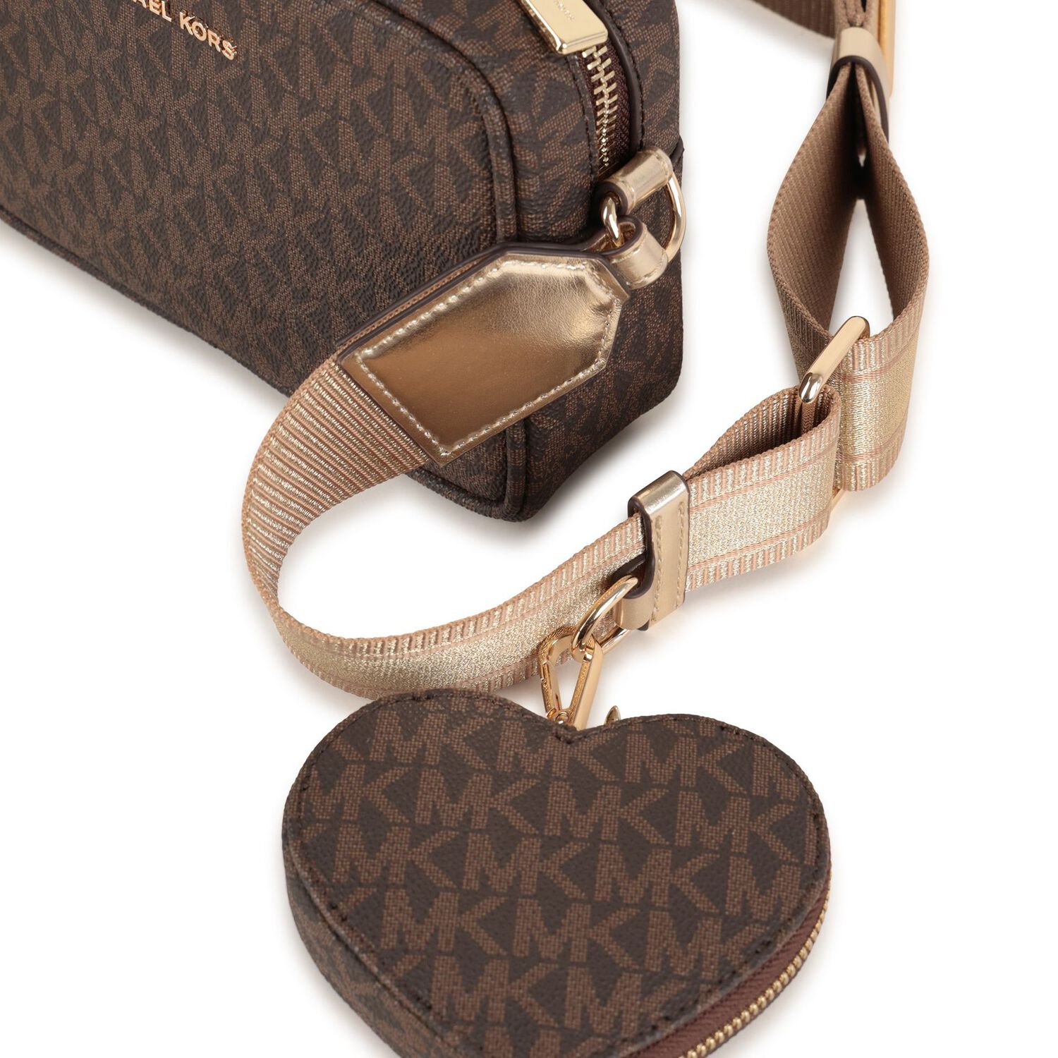 Girls Brown Logo Shoulder Bag, 1, hi-res