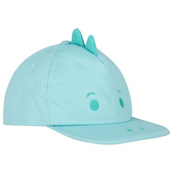 Younger Boys Aqua Dinosaur Cap