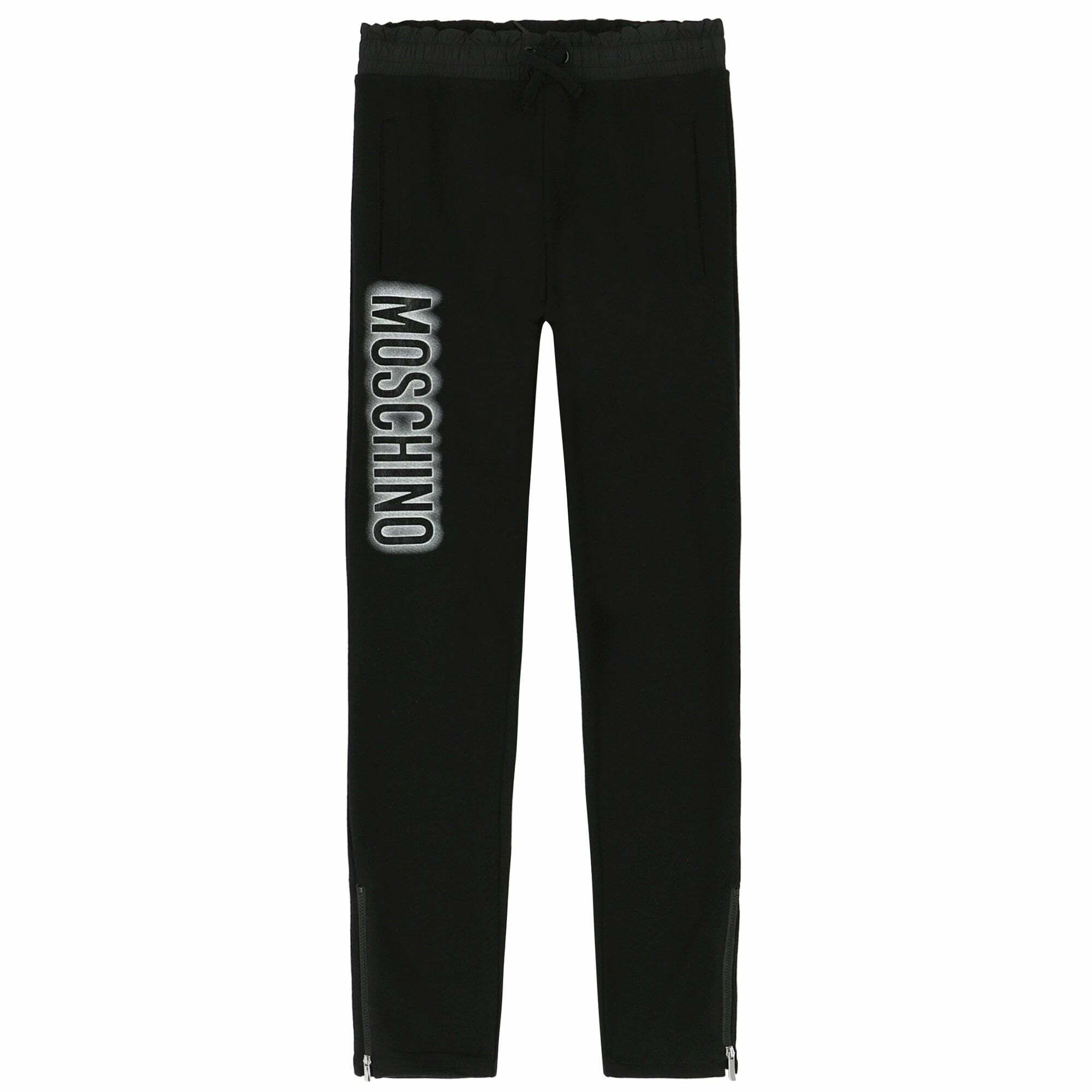 Moschino Black Logo Sweatpants | Junior Couture USA