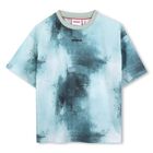 Boys Blue & White Logo T-Shirt, 1, hi-res