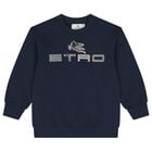 Navy Blue Logo Sweatshirt, 1, hi-res